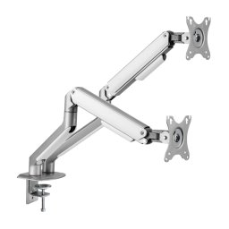 Suport 2 Monitoare Blackmount LDT63-C024 Spring Double Arm 17-32inch Max 9kg/Brat Argintiu