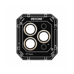 Folie Protectie Wekome Camera Spate WTPC-008 Apple iPhone 15 Pro Sticla Securizata Auriu