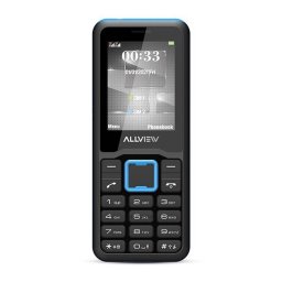 Telefon Allview M30STARK Dual Sim 2G Negru Cu Insertie Albastra