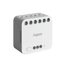 Releu Inteligent Aqara T2 Cu 2 Canale Monitorizare Consum Alb