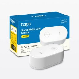 Senzor Smart TP-Link Tapo T300 pentru Detectie Lichide Necesita Hub Tapo H100/H200 pentru Functionare Programare prin Smartphone Aplicatia Tapo Wi-Fi Alb