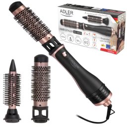 Ondulator-Uscator De Par Adler AD 2026 2-In-1 2 Trepte Temperatura 1200W Negru/Roz