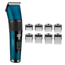 Aparat de Tuns Barba Babyliss E990E Japanese Steel 8 Accesorii Autonomie 160min 0.6-28mm Negru/Albastru