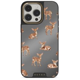 Husa Burga Elite Mirror Magsafe Gold Bambi pentru iPhone 15 Pro Max