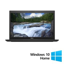 Laptop Dell Refurbished Latitude 7490 14 inch FHD Intel Core i5-8350U 8GB 256GB SSD Windows 10 Home Grey