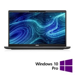 Laptop Dell Refurbished Latitude 7320 FHD 13.3 inch Intel Core i5-1135G7 8GB 256GB SSD Windows 10 Pro Black