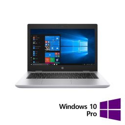 Laptop HP Refurbished ProBook 640 G5 FHD 14 inch Intel Core i5-8265U 8GB 256GB SSD Windows 10 Pro SIlver