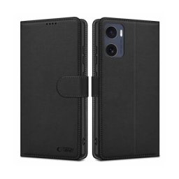 Husa TECH-PROTECT Motorola Moto E15 / G05 Wallet Negru