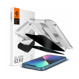 Folie Protectie Spigen EZ FIT Apple iPhone 16e / 14 / 13 Pro / 13 Sticla Securizata Full Glue Set 2 bucati