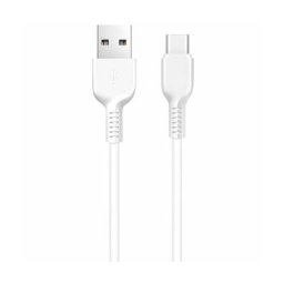 Cablu Date si Incarcare Hoco USB-A - USB-C Flash X20 18W 1m Alb
