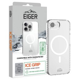 Husa Eiger Ice Grip Magsafe GRS pentru iPhone 16e Clear