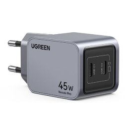 Incarcator Retea UGREEN Nexode Pro 45W Fast Charger EU 2x USB-C Gri