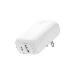 Incarcator Belkin DUAL 42W - 30W USB-C PD PPS + 12W USB-A DUAL Alb