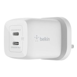 Incarcator Belkin 65W DUAL USB-C GAN Alb