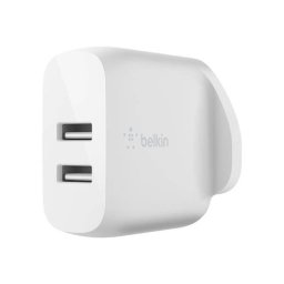 Incarcator Belkin DUAL USB-A 12W X2 Alb