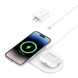 Incarcator Belkin Boost Charge Pro 2IN1 QI2 15W Magnetic Alb