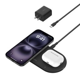 Incarcator Belkin Boost Charge Pro 2IN1 QI2 15W Magnetic Negru