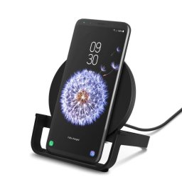 Incarcator Belkin 10W Wireless Charging Stand PSU & Micro USB Negru