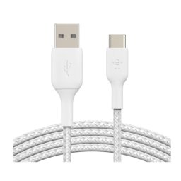 Cablu Date Belkin Boost Charge USB-A TO USB-C Braided 0.15m Alb