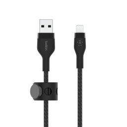 Cablu Date Belkin Boost Charge USB-A TO LTG_Braided Silicone 2m Negru