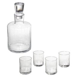 Set Sticla Si 4 Pahare home&you 154887 Whisky Transparent