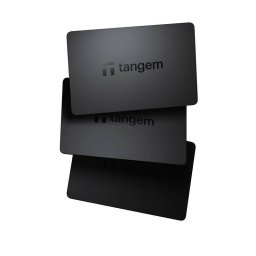 Portofel Electronic Set 3 Carduri tangem TG128X3-B pentru Monede Virtuale Bitcoin / Ethereum / Dash / ZCash Negru