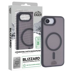 Husa Eiger Blizzard Magsafe GRS pentru iPhone 16e Negru