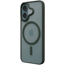 Husa iLera ColorAnt Clear Case Deep Green pentru iPhone 16