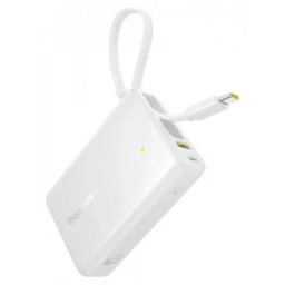 Acumulator Extern Baseus PicoGo Digital Display 10000mAh 45W 1x USB-A 1x USB-C Alb
