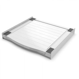 Kit Universal Meliconi TORRE DRY de Suprapunere Masina de Spalat si Uscatorul de Rufe + Suport Retractabil Alb