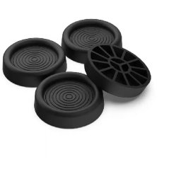 Set 4 Dispozitive Anti-vibratii Meliconi pentru Masina de Spalat sau Uscator de Rufe Negru