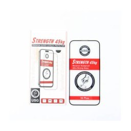 Folie Protectie OEM Ultra Strong 45KG Apple iPhone 16 Plus Sticla Securizata Full Glue 2.5D