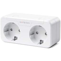 Priza Inteligenta Satechi Dual Smart Outlet ST-HK20AW-EU Compatibila Apple Homekit Alb