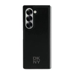 Husa DKNY , MagSafe, Logo Metalic compatibila cu Samsung Galaxy Z Fold 6, Negru