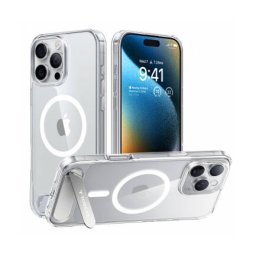 Husa Torras MagSafe Apple iPhone 16 Pro Max Pstand Transparent