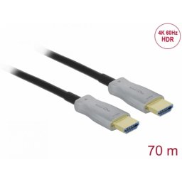 Cablu Delock Optic Activ HDMI 4K60Hz HDR T-T 70m Negru