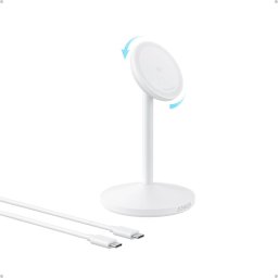 Incarcator Wireless Anker MagGo Stand Qi2 360 A25X1H21 15W Alb