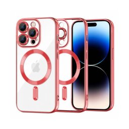 Husa Techsuit MagSafe Apple iPhone 14 Pro Luxury Crystal Rosu