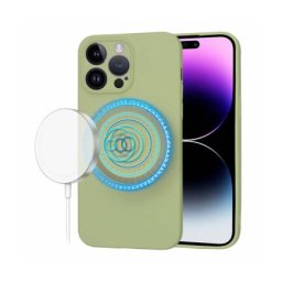 Husa Techsuit MagSafe Apple iPhone 14 Pro Max SoftFlex Verde Deschis