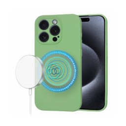Husa Techsuit MagSafe Apple iPhone 15 Pro SoftFlex Verde