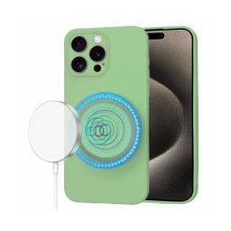 Husa Techsuit MagSafe Apple iPhone 15 Pro Max SoftFlex Verde