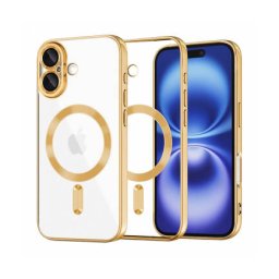 Husa Techsuit MagSafe Apple iPhone 16 Luxury Crystal Auriu