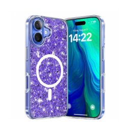 Husa Techsuit MagSafe Apple iPhone 16 Plus Sparkly Glitter Mov