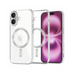 Husa Techsuit MagSafe Apple iPhone 16 Plus Luxury Crystal Argintiu