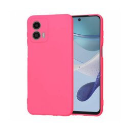 Husa Techsuit Motorola Moto G53 SoftFlex Roz Inchis