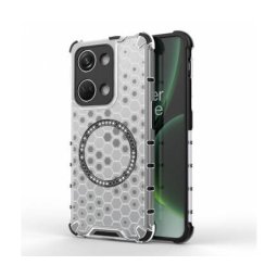 Husa Techsuit MagSafe OnePlus Nord 3 HoneyComb Shield Alb