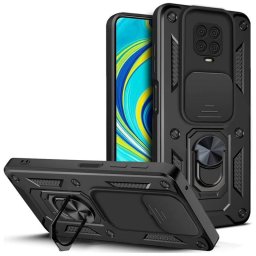 Husa Techsuit pentru Xiaomi Redmi Note 9S / Note 9 Pro / Note 9 Pro Max Neagra