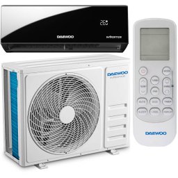 Aparat Aer Conditionat Daewoo DAC-12PROBK 12000BTU Inverter Functie WI-FI Clasa A++ Kit Instalare Inclus (fara Console) Filtru cu Ioni de Ag Autocuratare Negru