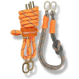 Nimmy Cool&Cute 2.0 Crossbody si Handstrap, Portocaliu/Gri