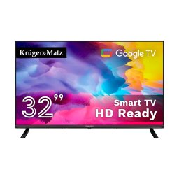 Televizor LED Smart Kruger&Matz KM0232HD-G 32Inch HD Ready Google TV Negru